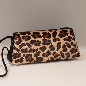 Leopard print baguette